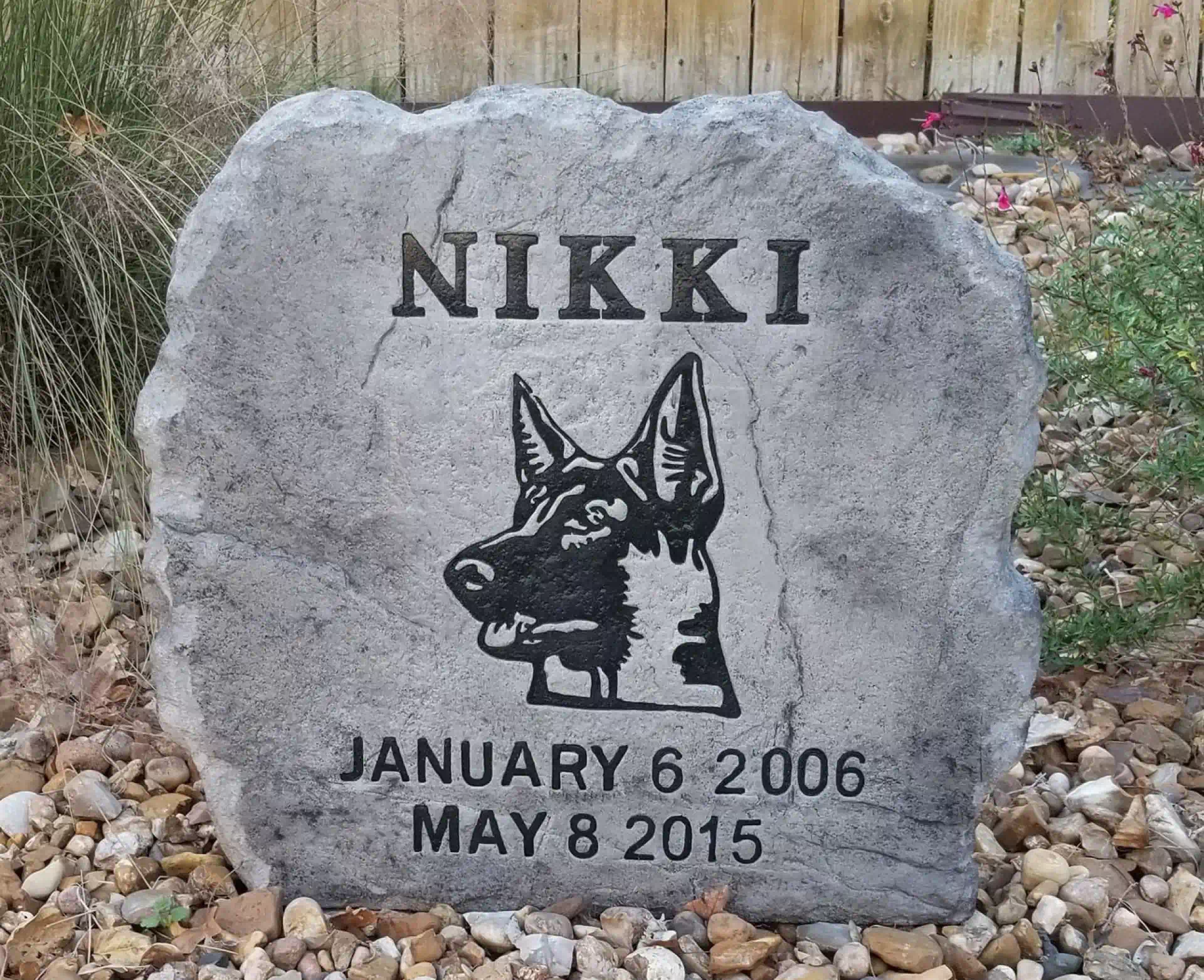 pet memorial stone
